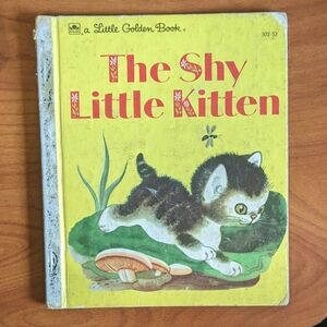 "The shy little kitten" a little golden book